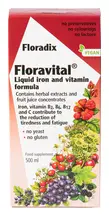 Vegan Floravital Liquid Iron Formula 500ml (Floradix)