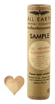 Mineral Foundation shade 02 Sample (All Earth Mineral Cosmetics)