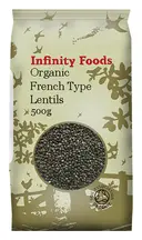 Lentils: French Type Lentils, Organic 500g (Infinity Foods)