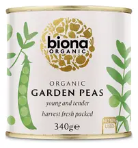 Organic Garden Peas 340g (Biona)