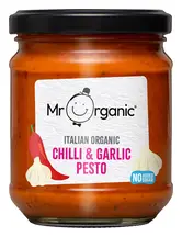 Organic Chilli & Garlic Pesto 190g (Mr Organic)