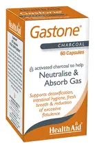 Gastone (Activated Charcoal) 60 Capsules (Health Aid)