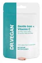 Gentle Iron & Vitamin C 30 Capsules (Dr Vegan)