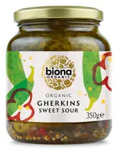 Organic Gherkins 350g (Biona)