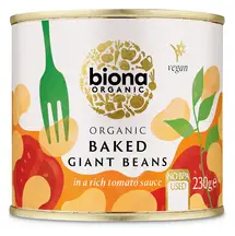 Organic Giant Beans in Tomato Sauce 230g (Biona)