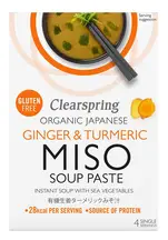 Organic Ginger & Turmeric Instant Miso Soup Paste 60g (Clearspring)