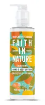 Grapefruit & Orange Hand and Body Lotion 400ml (Faith In Nature)