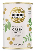 Organic Green Lentils 400g (Biona)