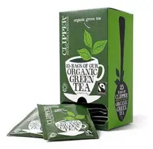 Organic Fairtrade Green Tea 25 Envelopes (Clipper)