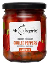 Organic Grilled Peppers Antipasti 190g (Mr Organic)