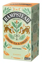 Organic Ginger Green Tea 20 Sachets 40g (Hampstead Tea)