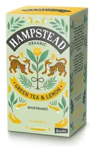 Organic Lemon Green Tea 20 Sachets 40g (Hampstead Tea)