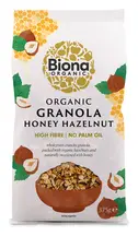 Organic Honey Hazelnut Granola 375g (Biona)