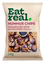 Hummus Chips Caramelised Onion & Balsamic Vinegar 110g (Eat Real)