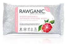 Organic Intimate Hygiene Wipes, 15 Wipes (Rawganic)
