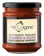 Organic Italian Tomato and Olive Bruschetta Topping 200g (Mr Organic)