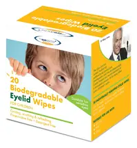 Junior Biodegradable Eyelid Wipes x 20 (The Eye Doctor)