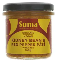 Organic Kidney Bean and Red Pepper Pate 140g (Suma)