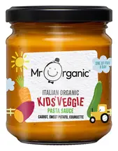 Organic Kids Pasta Sauce Carrot, Sweet Potato & Courgette 200g (Mr Organic)