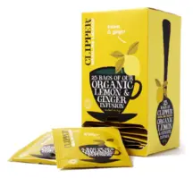 Organic Lemon & Ginger Infusion 25 Envelopes (Clipper)