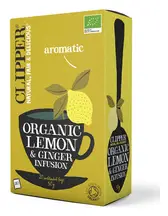 Organic Lemon & Ginger Herbal Tea 20 Bags (Clipper)