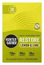 Restore Lemon & Lime Electrolyte Sachets x 30 (Hunter and Gather)