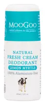 Lemon Myrtle Fresh Cream Deodorant 60ml (MooGoo)