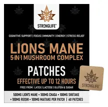 Lions Mane Mushroom 5-in-1 Complex x 60 Patches (Stronglife)