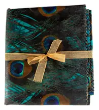 I'm a Little Peacock Beeswax Wrap, 25cm x 25cm (Pretty Clingy)