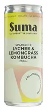 Organic Lychee & Lemongrass Kombucha 250ml (Suma)