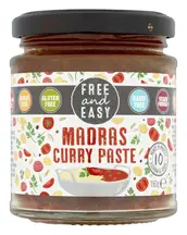 Madras Curry Paste 190g (Free & Easy)