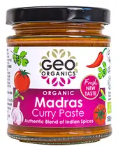Organic Madras Curry Paste 180g (Geo Organics)