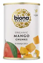 Organic Mango Chunks in Mango Juice 400g (Biona)