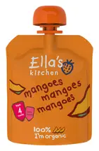 Stage 1 Mangoes Mangoes Mangoes, Organic 70g (Ella's Kitchen)