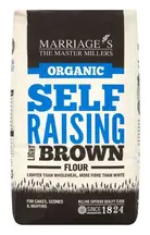 Organic Light Brown Self Raising Flour 1kg (Marriages)