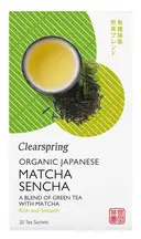 Organic Japanese Matcha Sencha 20 Tea Sachets (Clearspring)