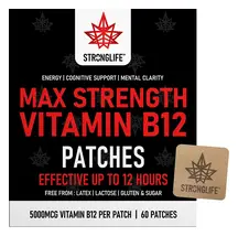 Max Strength Vitamin B12 x 60 Patches (Stronglife)