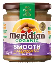 Organic Smooth Almond Butter 170g (Meridian)