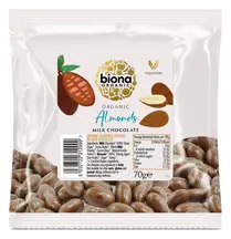Organic Milk Chocolate Coated Almonds 70g (Biona)