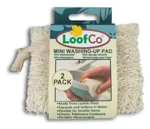 Mini-Washing-Up Loofah Pads 2 Pack (LoofCo)
