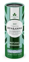 Organic Mint Deodorant 40g (Ben & Anna)