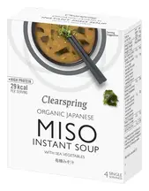 Organic Instant Miso Soup with Sea Vegetables 4x10g (Clearspring)