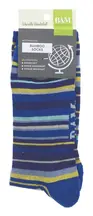 Mixed Narrow Stripe Socks Size 8-11 (1 Pair) (Bamboo Clothing)