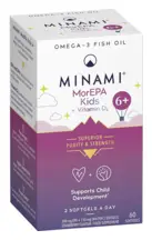 MorEPA Kids 6+, 60 Capsules (Minami Nutrition)