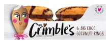 6 Big Chocolate & Coconut Rings, Gluten-Free 200g (Mrs Crimble's)