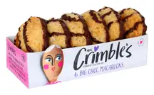 6 Big Chocolate Macaroons, Gluten-Free 225g (Mrs Crimble's)