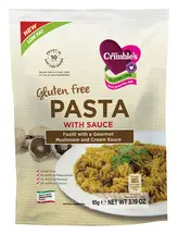 Pasta with Mushroom & Cream Sauce, Gluten-Free 95g (Mrs Crimble's)