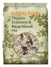 Cranberry and Pecan Muesli 1kg, Organic (Infinity Foods)