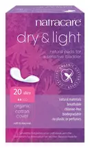 Dry and Light Mild Incontinence Pads x20 (Natracare)