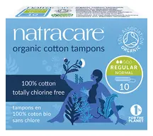 Organic Non-Applicator Tampons Regular x10 (Natracare)